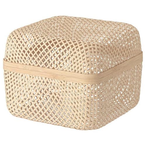 SMARRA - Box with lid, natural, 30x30x23 cm