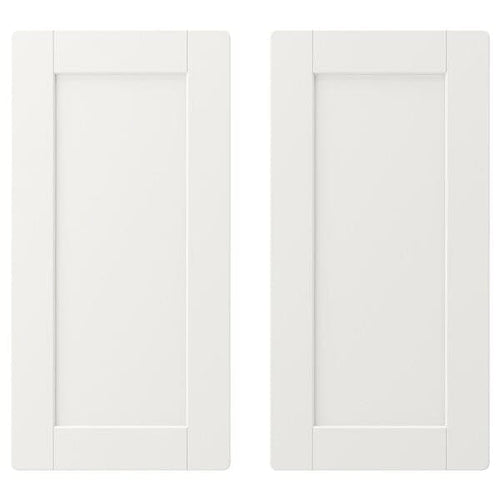 SMÅSTAD - Door, white/with frame, 30x60 cm