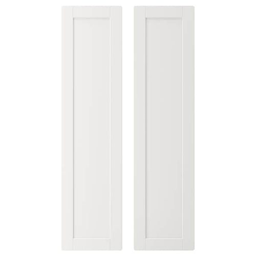 SMÅSTAD - Door, white/with frame, 30x120 cm