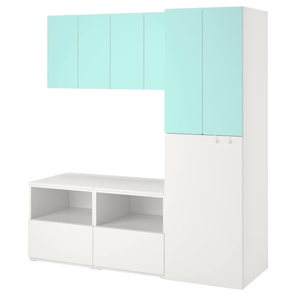 SMÅSTAD - Storage combination, white pale turquoise/with pull-out - Premium Baby & Toddler from Ikea - Just €753.02! Shop now at Maltashopper.com