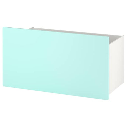 SMÅSTAD - Box, pale turquoise, 90x49x48 cm