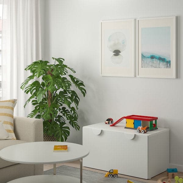 SM STAD Bench with toy storage white white 90x52x48 cm Best