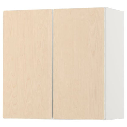 SMÅSTAD - Wall cabinet, white birch/with 1 shelf, 60x32x60 cm