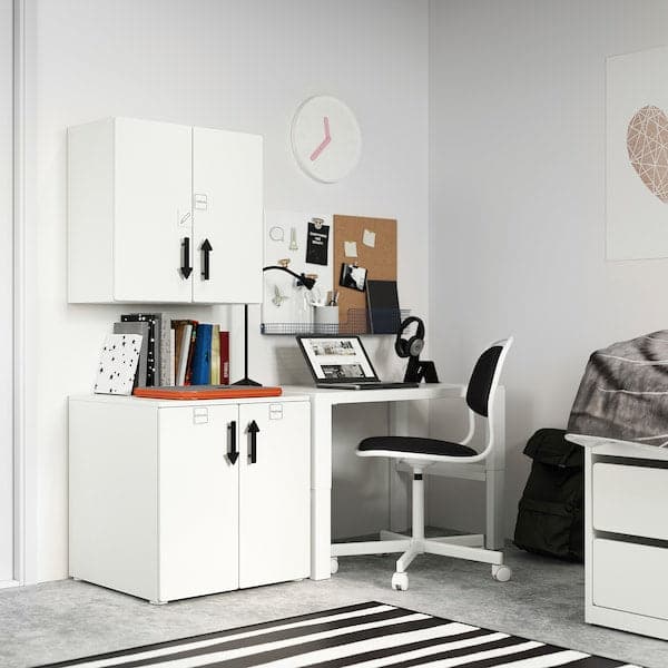 SMÅSTAD - Wall cabinet, white white/with 1 shelf, 60x32x60 cm - best price from Maltashopper.com 39388444