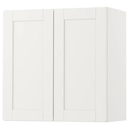 SMÅSTAD - Wall cabinet, white with frame/with 1 shelf, 60x32x60 cm