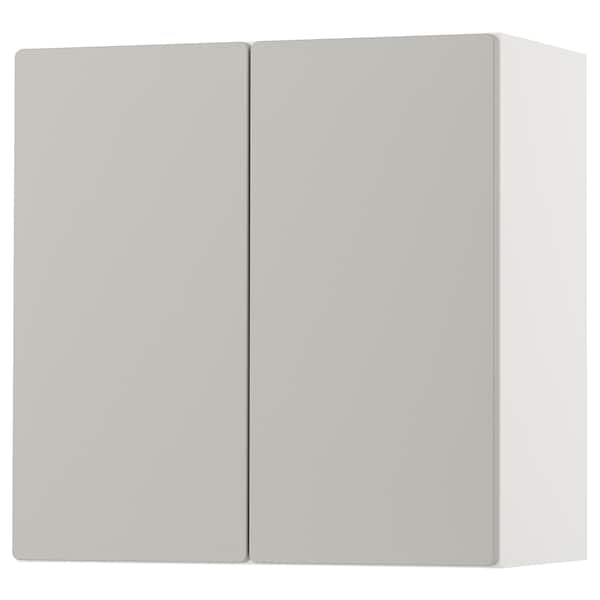 SMÅSTAD - Wall cabinet, white grey/with 1 shelf, 60x32x60 cm - best price from Maltashopper.com 09389954