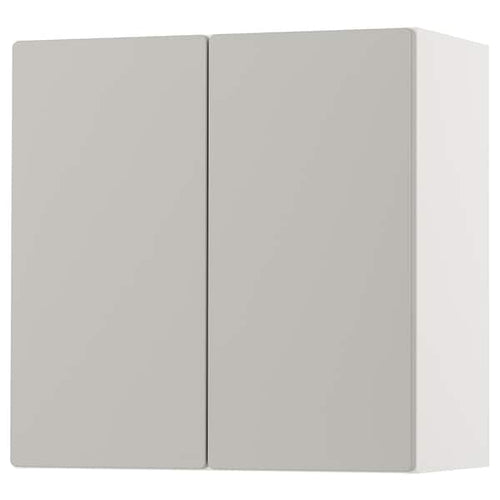 SMÅSTAD - Wall cabinet, white grey/with 1 shelf, 60x32x60 cm