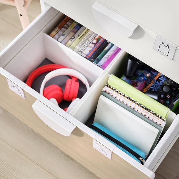 Ikea SMÅSTAD / PLATSA - Chest of 3 drawers, white/birch, 60x57x63 cm