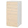 SMÅSTAD / PLATSA - Chest of 6 drawers, white/birch, 60x57x123 cm