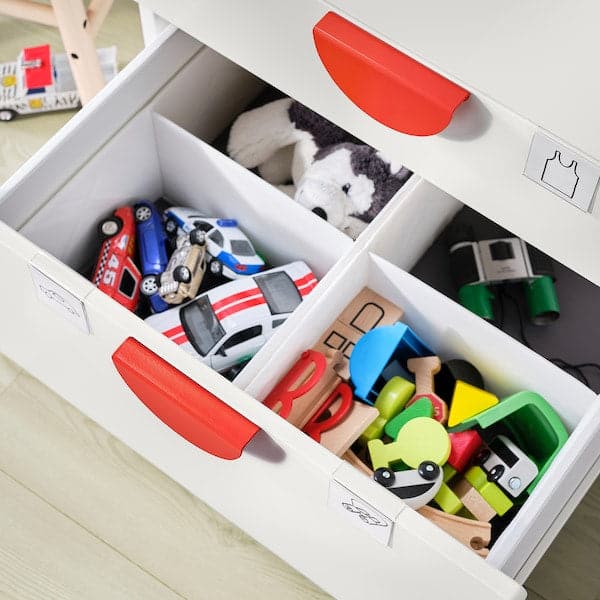SMÅSTAD / PLATSA - Chest of 6 drawers, white/white, 60x57x123 cm - best price from Maltashopper.com 59387655