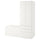 SMÅSTAD / PLATSA - Storage combination, white white/with bench, 150x57x181 cm