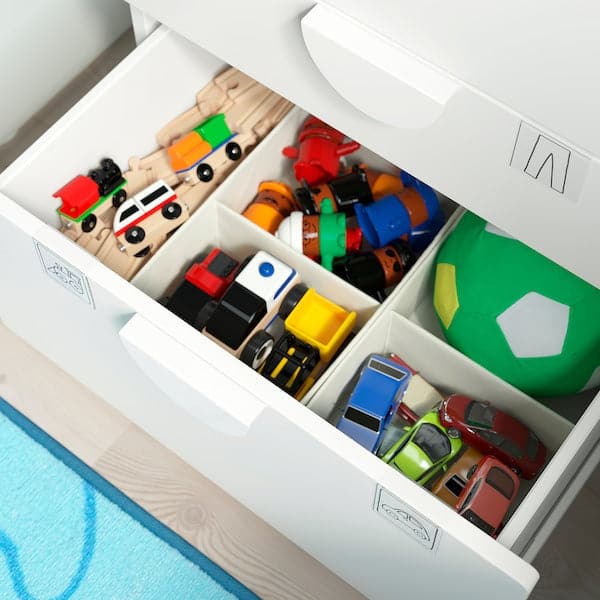 Ikea SMÅSTAD / PLATSA - Storage combination, white/white, 120x42x123 cm