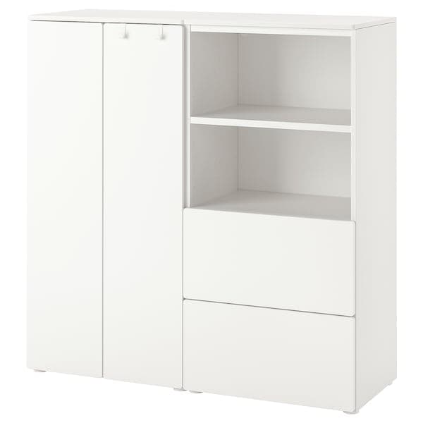 Ikea SMÅSTAD / PLATSA - Storage combination, white/white, 120x42x123 cm