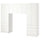 SMÅSTAD / PLATSA - Storage combination, white/white, 240x42x181 cm