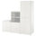 SMÅSTAD / PLATSA - Storage combination, white/white, 180x57x181 cm