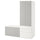 SMÅSTAD / PLATSA storage combination, white grey/with bench, 150x57x181 cm