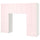 SMÅSTAD / PLATSA storage combination, white/pale pink, 240x42x181 cm