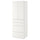 SMÅSTAD / PLATSA - Wardrobe, white white/with 4 drawers, 60x57x181 cm