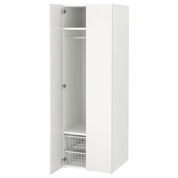 Ikea SMÅSTAD / PLATSA - Wardrobe, white/white, 60x57x181 cm