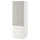SMÅSTAD / PLATSA - Wardrobe, white grey/with 3 drawers, 60x57x181 cm