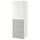SMÅSTAD / PLATSA - Wardrobe, white grey/with 4 drawers, 60x57x181 cm