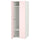 SMÅSTAD / PLATSA wardrobe, white/pale pink, 60x57x181 cm