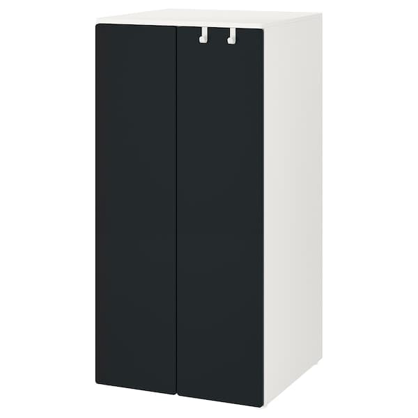 SMÅSTAD / PLATSA Wardrobe - white/blackboard surface 60x57x123 cm , 60x57x123 cm