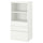 SMÅSTAD / PLATSA - Bookcase, white white/with 3 drawers, 60x42x123 cm