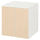SMÅSTAD / PLATSA - Cabinet, white birch/with 1 shelf, 60x57x63 cm