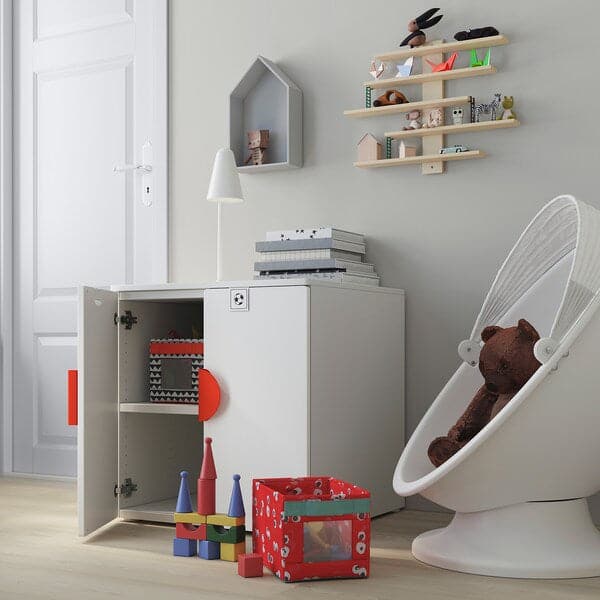 Ikea SMÅSTAD / PLATSA - Cabinet, white birch/with 1 shelf, 60x57x63 cm