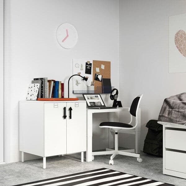 SMÅSTAD / PLATSA - Cabinet, white white/with 1 shelf, 60x57x63 cm - best price from Maltashopper.com 39389189