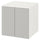 SMÅSTAD / PLATSA - Cabinet, white grey/with 1 shelf, 60x57x63 cm