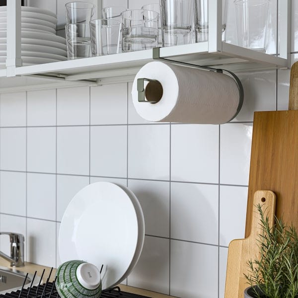 SMÅTUNGA - Kitchen roll holder, grey-green - best price from Maltashopper.com 60569107