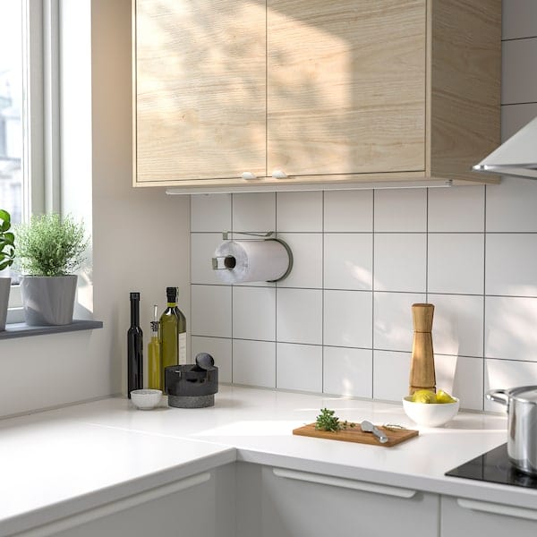Ikea SMÅTUNGA - Kitchen roll holder, grey-green