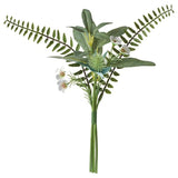 SMYCKA artificial bouquet, in/outdoor green, 31 cm