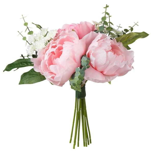 SMYCKA - Artificial bouquet, pink, 25 cm - best price from Maltashopper.com 60409840