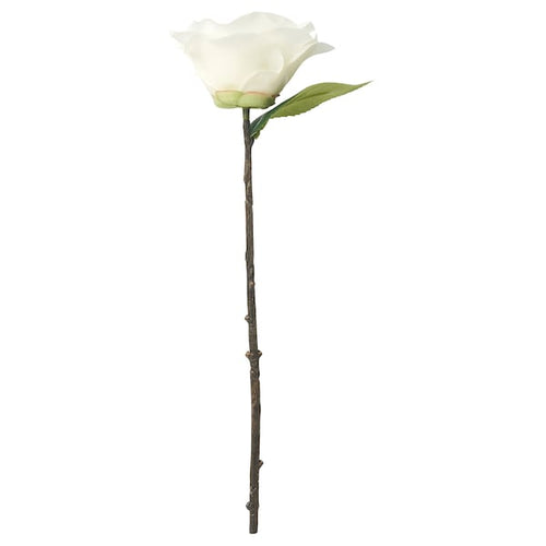 SMYCKA - Artificial flower, in/outdoor/Camellia white, 28 cm