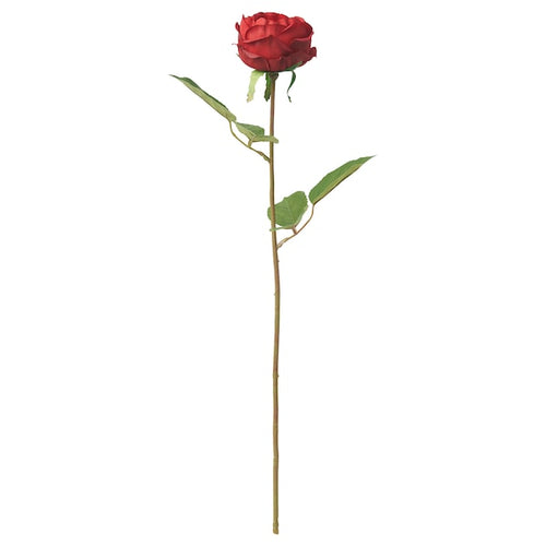 SMYCKA - Artificial flower, in/outdoor/Rose red, 52 cm