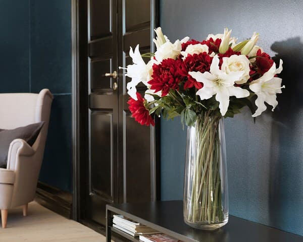 SMYCKA - Artificial flower, Lily/white, 85 cm - best price from Maltashopper.com 40333587