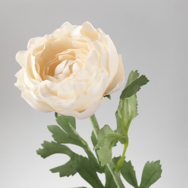 Ikea SMYCKA - Artificial flower, Ranunculus/white, 52 cm
