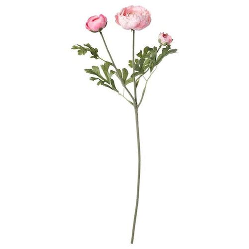 SMYCKA - Artificial flower, Ranunculus/pink, 52 cm