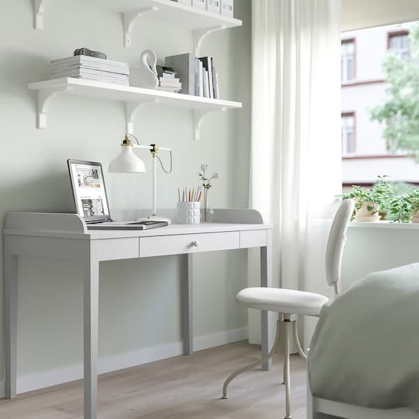 Ikea SMYGA - Desk, light grey, 122x60 cm