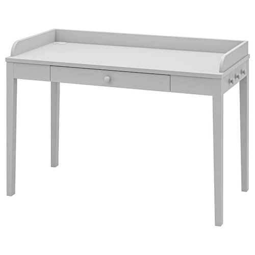 SMYGA - Desk, light grey, 122x60 cm