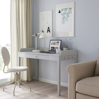 SMYGA - Desk, light grey, 122x60 cm - best price from Maltashopper.com 40480781