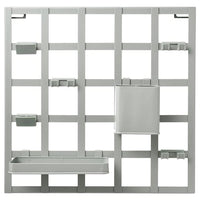 SNICKRA - 8-piece storage board set, grey-green, 38x38 cm - best price from Maltashopper.com 40518246