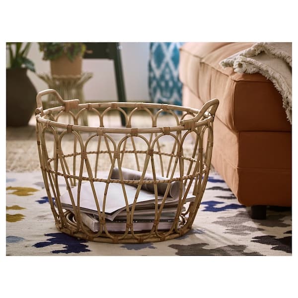 Ikea SNIDAD - Basket, rattan, 54x39 cm