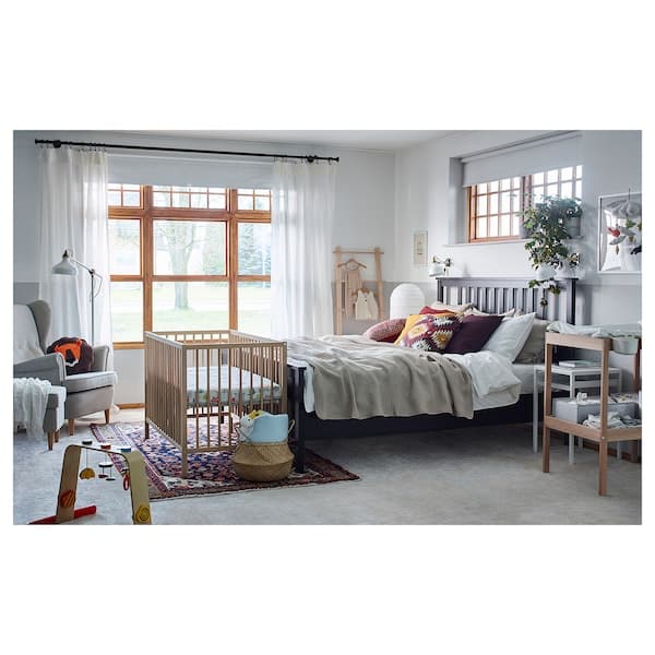 Ikea SNIGLAR - Changing table, beech/white, 72x53 cm