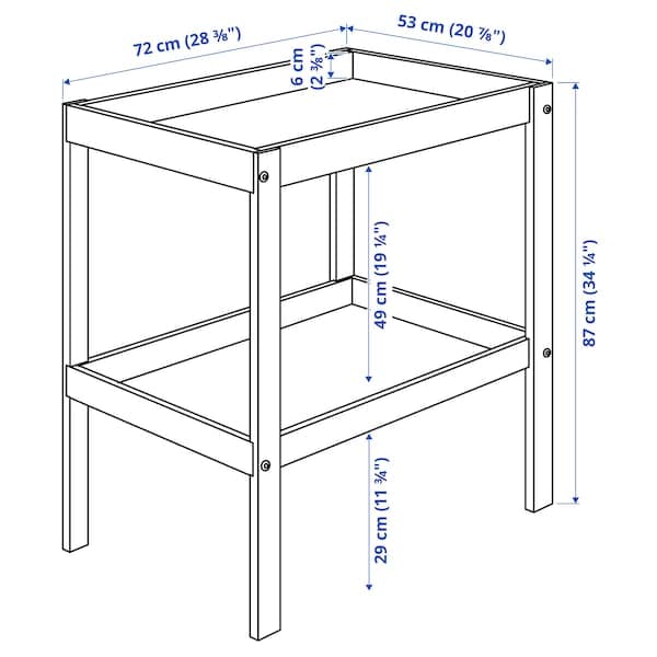 Changing outlet table measurements