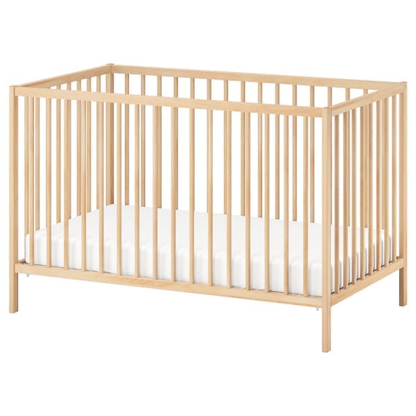 Ikea SNIGLAR - Cot, beech, 60x120 cm