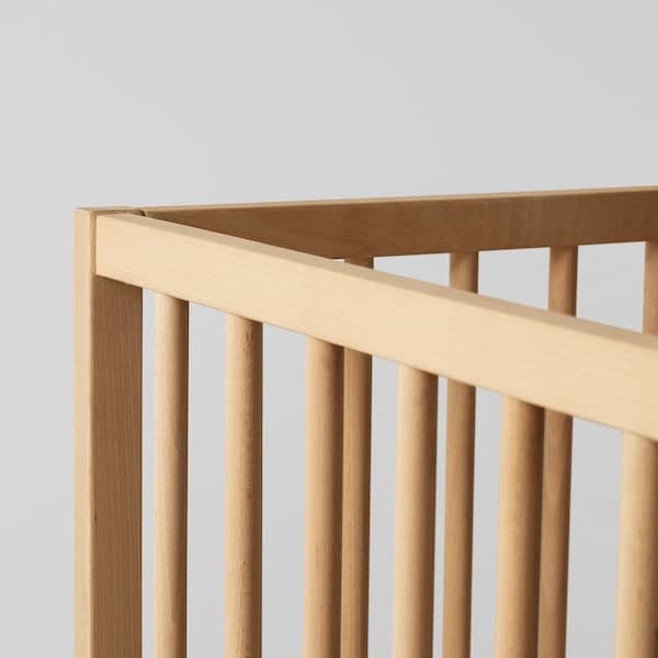 Ikea SNIGLAR - Cot, beech, 60x120 cm